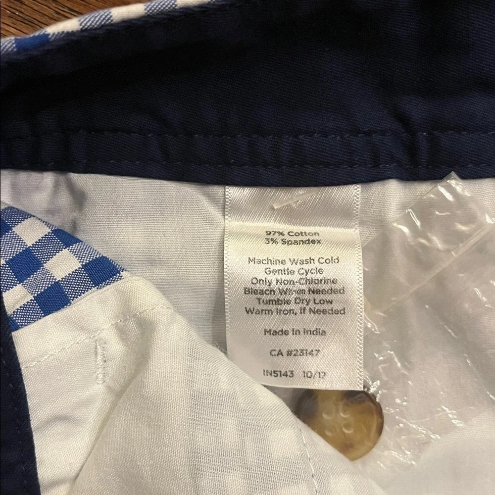 NWT Talbots Girlfriend Chino Shirts in Gingham Size 4P